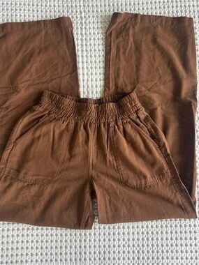 Roxy Women's Casual Elastic-Waist Pants in Rich Brown